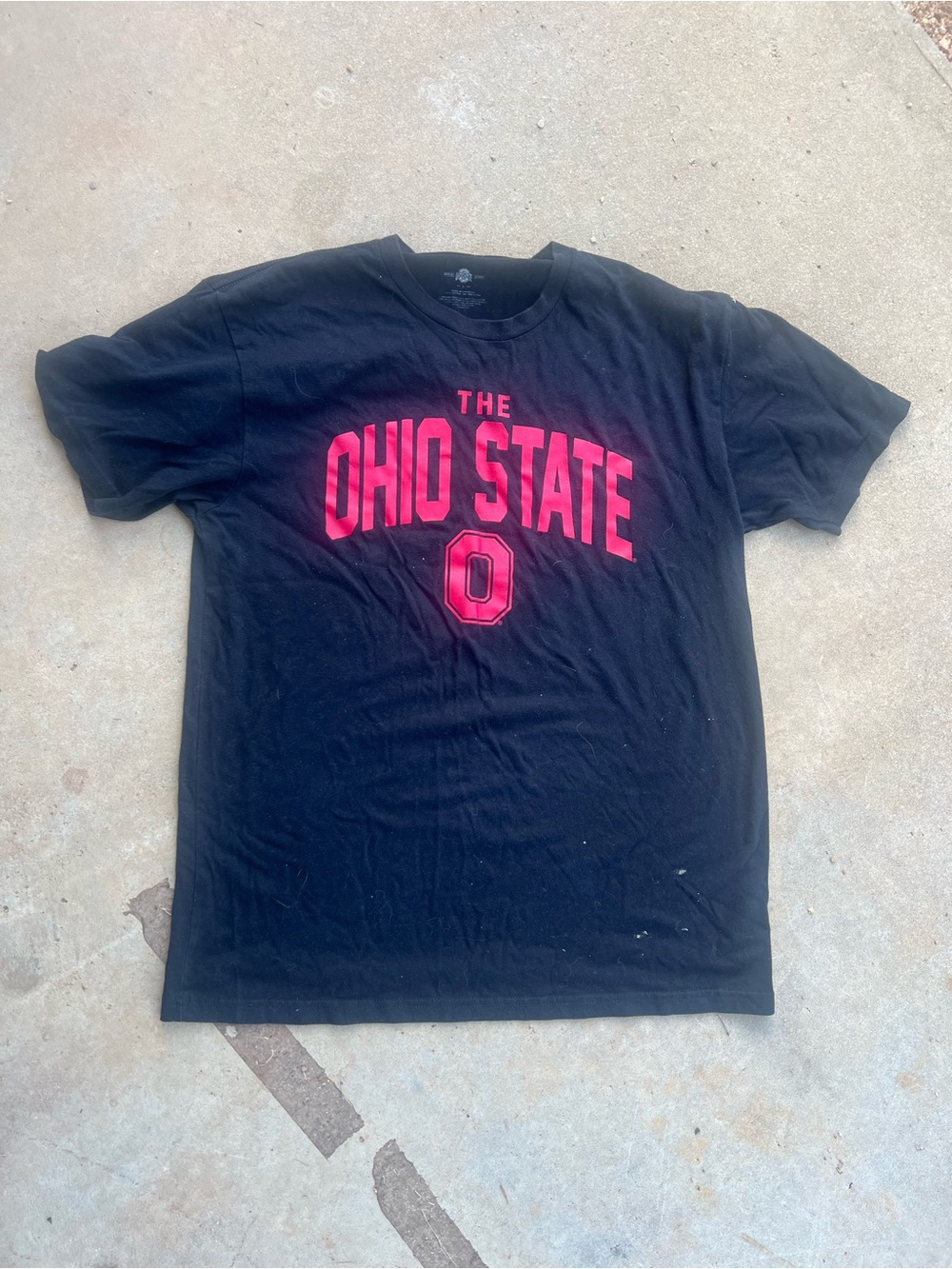 The Ohio State Black Short-Sleeve Logo Tee